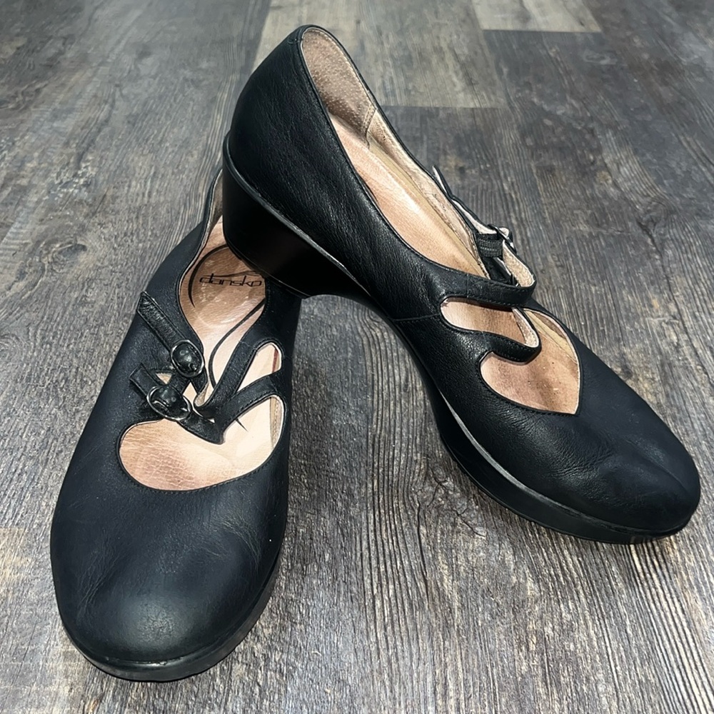 Dansko Women’s Josie Mary Jane Black Nappa Leather Size 42 11.5-12